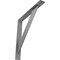 Ekena Millwork Traditional Steel Bracket, Hammered Gray 2"W x 16"D x 16"H BKTM02X16X16TRHGY - alternate 1